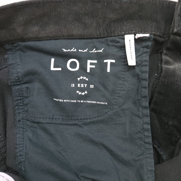 Ann Taylor Loft Green Modern Velvet Jeans Pants - Picture 5 of 5